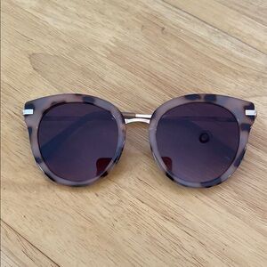 Loft Tortoiseshell Round Sunglasses